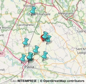 Mappa Via Giuseppe Verdi, 27010 Bornasco PV, Italia (6.39)