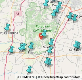 Mappa Via Marlunghe, 35032 Arquà Petrarca PD, Italia (10.485)