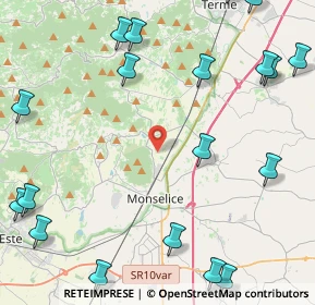 Mappa Via Eroi Divisione Acqui, 35043 Monselice PD, Italia (6.3935)