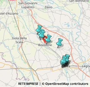 Mappa Via Angelo Cappa, 37051 Bovolone VR, Italia (7.49429)