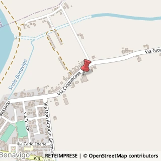 Mappa Via Cinquecase, 38, 37040 Bonavigo, Verona (Veneto)