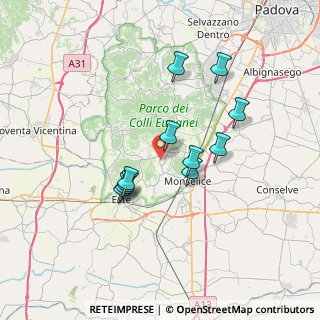 Mappa Via Fonteghe, 35032 Arquà Petrarca PD, Italia (5.98818)