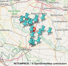 Mappa Via Enrico Mattei, 25026 Pontevico BS, Italia (10.293)