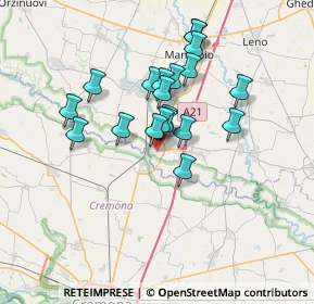 Mappa Via G. Feroldi, 25026 Pontevico BS, Italia (5.641)