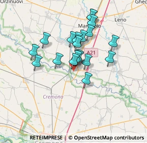 Mappa Via Galileo Galilei, 25026 Pontevico BS, Italia (5.6475)