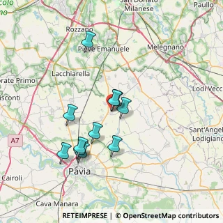 Mappa Via A. Volta, 27010 Bornasco PV, Italia (6.49273)