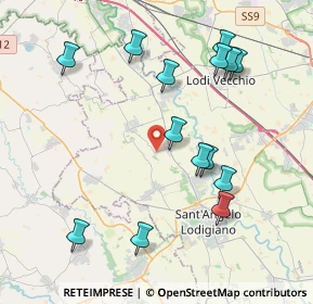 Mappa VIa San Mauro, 26853 Caselle Lurani LO, Italia (4.24071)