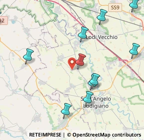 Mappa VIa San Mauro, 26853 Caselle Lurani LO, Italia (5.55077)