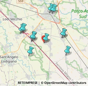 Mappa Via della Chiesa, 26815 Massalengo LO, Italia (3.48909)