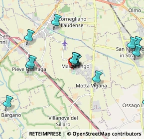 Mappa Via della Chiesa, 26815 Massalengo LO, Italia (2.69444)