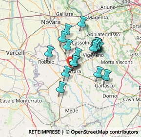 Mappa Via P. Grocco, 27036 Mortara PV, Italia (9.8685)