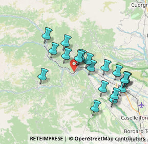 Mappa Via R. Miglietti, 10070 Germagnano TO, Italia (6.8475)