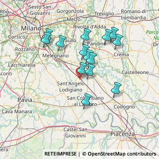 Mappa Via Dante Nicolini, 26854 Pieve Fissiraga LO, Italia (13.32357)
