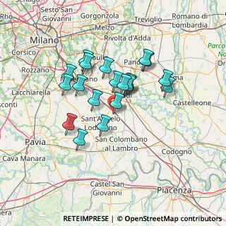Mappa Via Dante Nicolini, 26854 Pieve Fissiraga LO, Italia (11.3145)