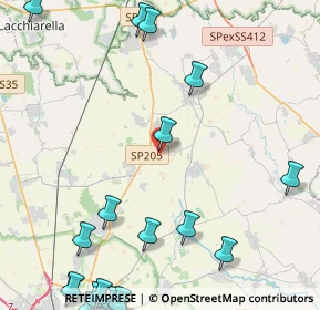 Mappa Via del Borgo, 27010 Bornasco PV, Italia (6.719)