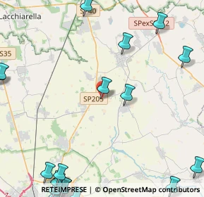 Mappa Via del Borgo, 27010 Bornasco PV, Italia (7.215)