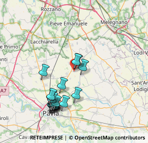 Mappa Via del Borgo, 27010 Bornasco PV, Italia (7.825)