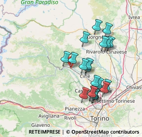 Mappa Stradale Mathi, 10070 Balangero TO, Italia (13.601)