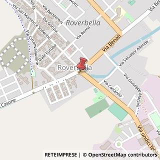 Mappa Piazza Garibaldi, 28, 46048 Roverbella, Mantova (Lombardia)