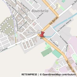 Mappa Piazza Garibaldi, 21, 46048 Roverbella, Mantova (Lombardia)