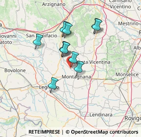 Mappa Via Crosare di Sotto, 37040 Roveredo di Guà VR, Italia (11.09833)
