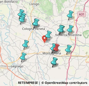 Mappa Via Crosare di Sotto, 37040 Roveredo di Guà VR, Italia (7.69278)