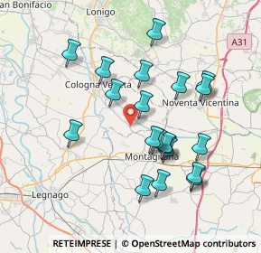 Mappa Via Crosare di Sotto, 37040 Roveredo di Guà VR, Italia (7.0425)