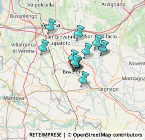 Mappa Via Dante Alighieri, 37051 Bovolone VR, Italia (8.11538)
