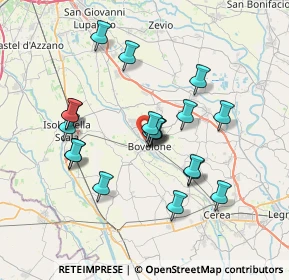 Mappa Via Isonzo, 37051 Bovolone VR, Italia (6.376)