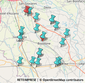 Mappa Via Isonzo, 37051 Bovolone VR, Italia (7.97158)