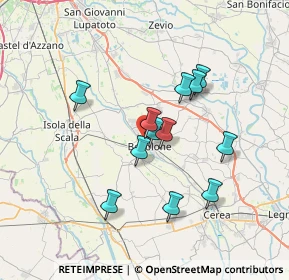 Mappa Via Isonzo, 37051 Bovolone VR, Italia (5.9275)