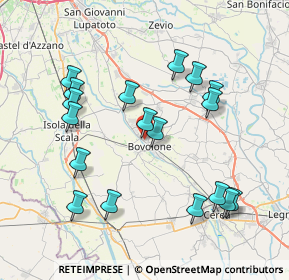 Mappa Via Isonzo, 37051 Bovolone VR, Italia (8.04333)