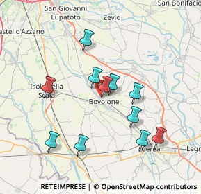 Mappa Via Isonzo, 37051 Bovolone VR, Italia (6.85636)