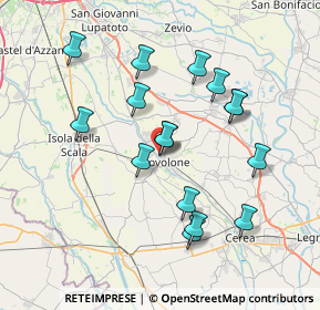 Mappa Via Isonzo, 37051 Bovolone VR, Italia (7.01)