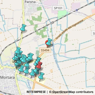Mappa Via Tiziano Vecellio, 27036 Mortara PV, Italia (1.34643)