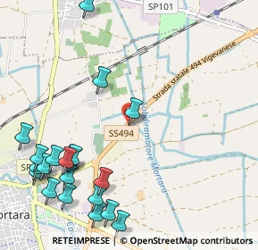 Mappa Via Tiziano Vecellio, 27036 Mortara PV, Italia (1.4015)