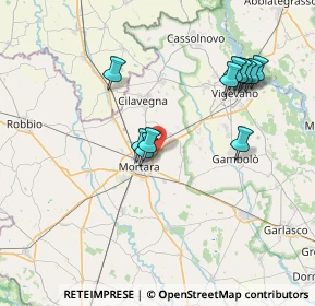 Mappa Via Tiziano Vecellio, 27036 Mortara PV, Italia (7.36909)