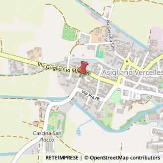 Mappa Via Guglielmo Marconi, 3, 13032 Asigliano Vercellese, Vercelli (Piemonte)