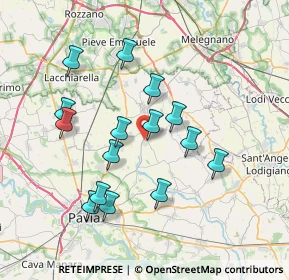 Mappa Via San Giovanni Bosco, 27010 Ceranova PV, Italia (6.90333)