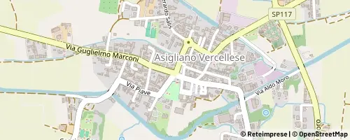 Mappa Asigliano Vercellese