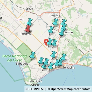 Mappa Via Migliara 54 sx, 04014 Pontinia LT, Italia (7.994)