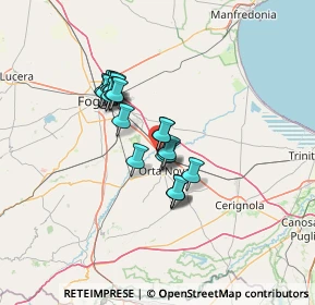 Mappa Via Basilicata, 71041 Carapelle FG, Italia (10.239)