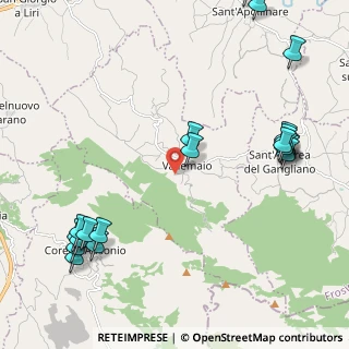 Mappa Via Pantanelle, 03040 Vallemaio FR, Italia (3.03)