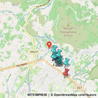 Mappa Via Mola della Corte, 04022 Fondi LT, Italia (0.7975)