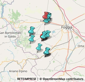 Mappa Via Rossini, 71029 Troia FG, Italia (10.074)