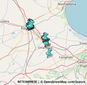 Mappa Via Don Damiano Ciano, 71041 Carapelle FG, Italia (11.681)