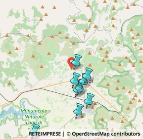 Mappa Via Ponte Gagliardo, 04022 Fondi LT, Italia (4.89833)