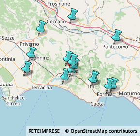 Mappa Via Ponte Gagliardo, 04022 Fondi LT, Italia (14.554)