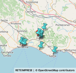 Mappa Via Ponte Gagliardo, 04022 Fondi LT, Italia (10.31909)