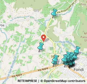 Mappa Via Ponte Gagliardo, 04022 Fondi LT, Italia (1.5055)